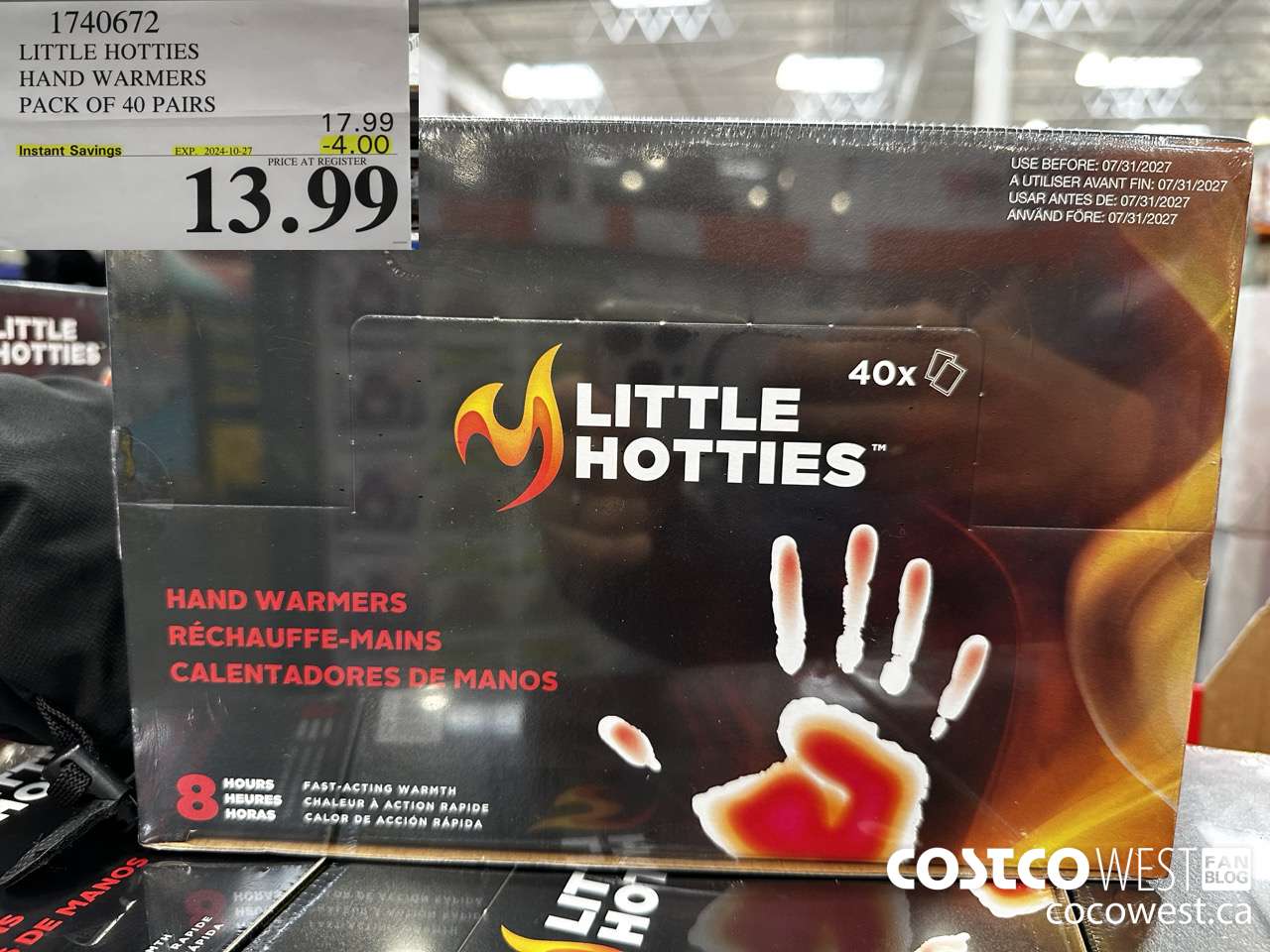 1740672 LITTLE HOTTIES HAND WARMERS PACK OF 40 PAIRS ($4.00 INSTANT SAVINGS EXPIRES ON 2024-10-27) $13.99