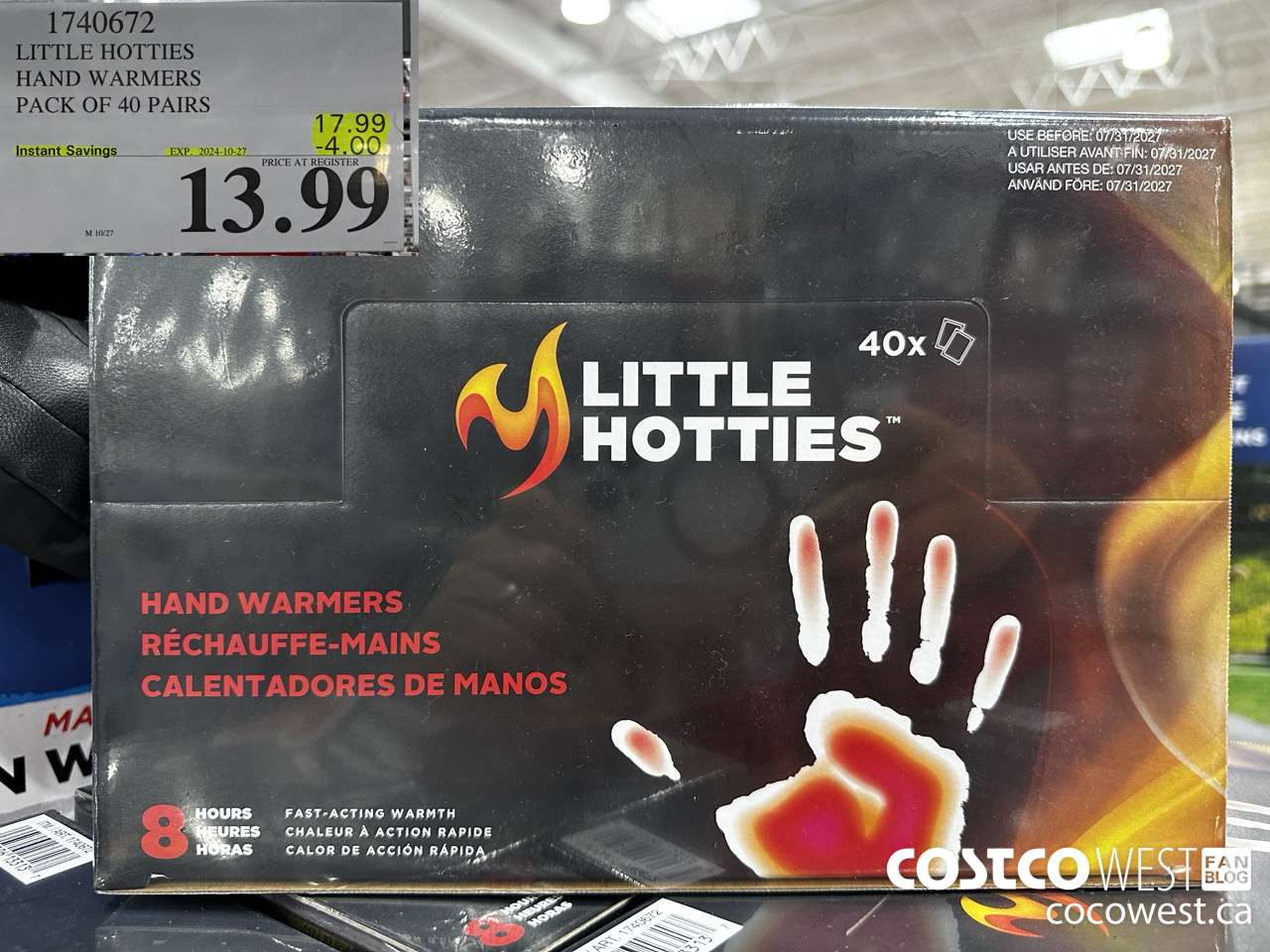 1740672 LITTLE HOTTIES HAND WARMERS PACK OF 40 PAIRS ($4.00 INSTANT SAVINGS EXPIRES ON 2024-10-27) $13.99