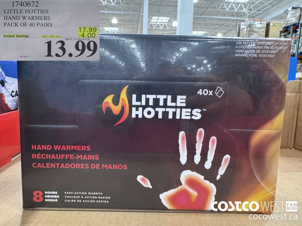 1740672 LITTLE HOTTIES HAND WARMERS PACK OF 40 PAIRS ($4.00 INSTANT SAVINGS EXPIRES ON 2024-10-27) $13.99