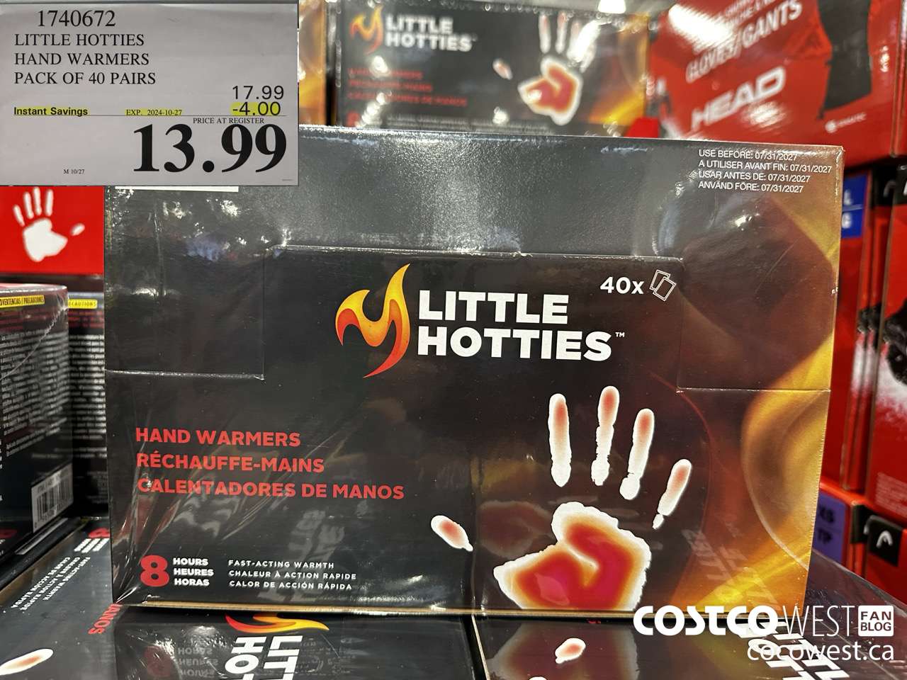 1740672 LITTLE HOTTIES HAND WARMERS PACK OF 40 PAIRS ($4.00 INSTANT SAVINGS EXPIRES ON 2024-10-27) $13.99