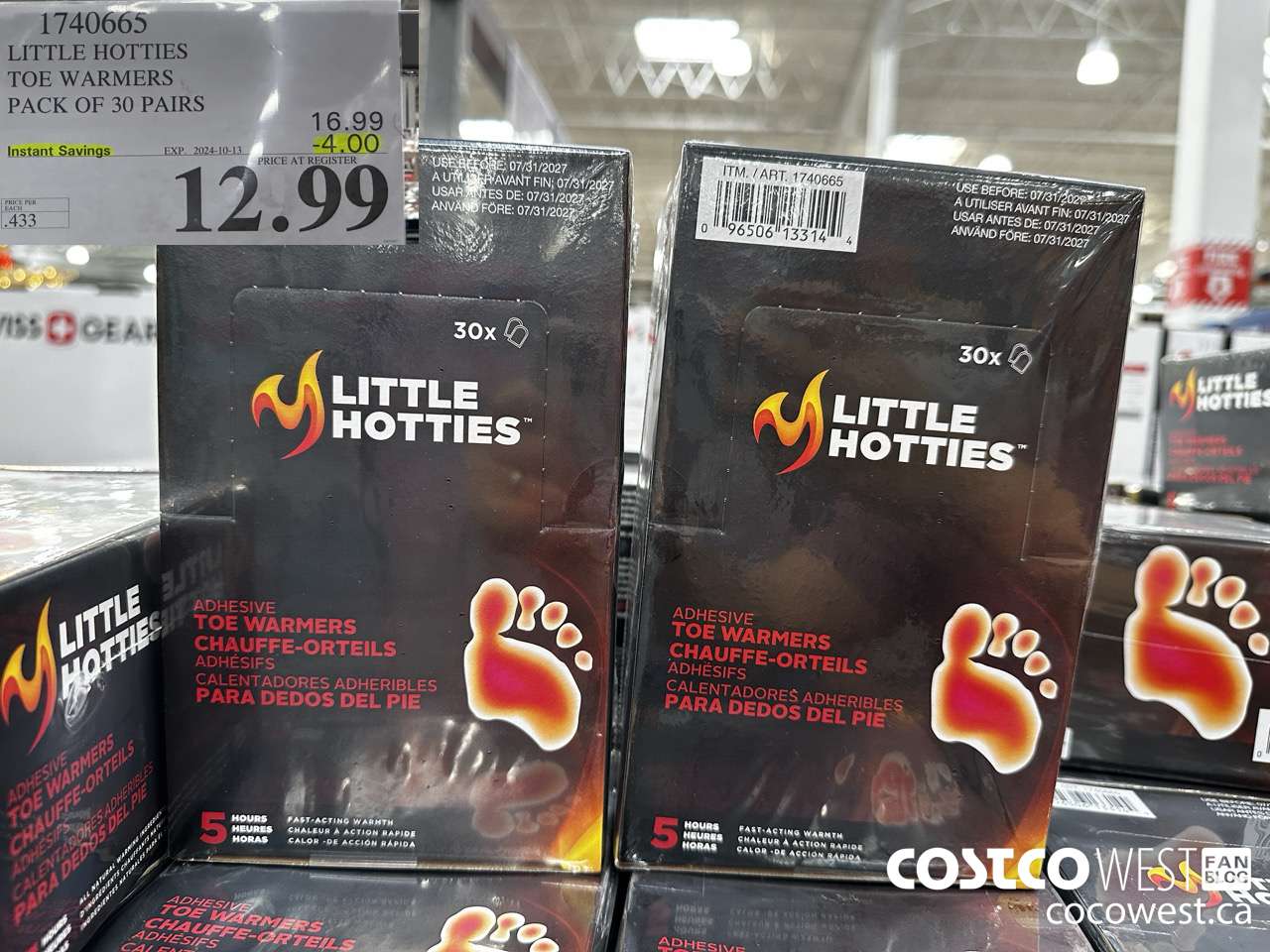 1740665 LITTLE HOTTIES TOE WARMERS PACK OF 30 PAIRS ($4.00 INSTANT SAVINGS EXPIRES ON 2024-10-13) $12.99