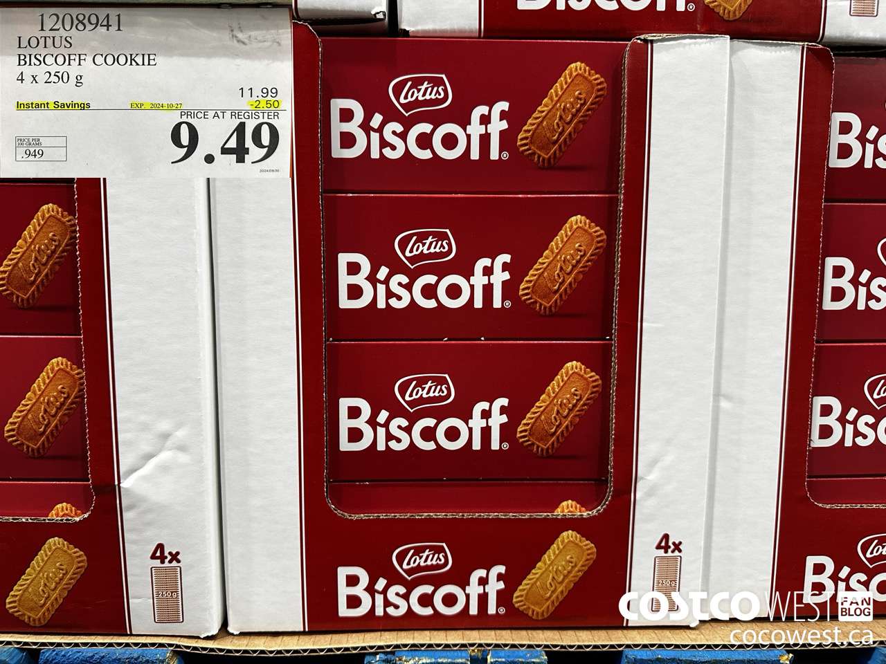 1208941 LOTUS BISCOFF COOKIE 4 x 250 g ($2.50 INSTANT SAVINGS EXPIRES ON 2024-10-27) $9.49