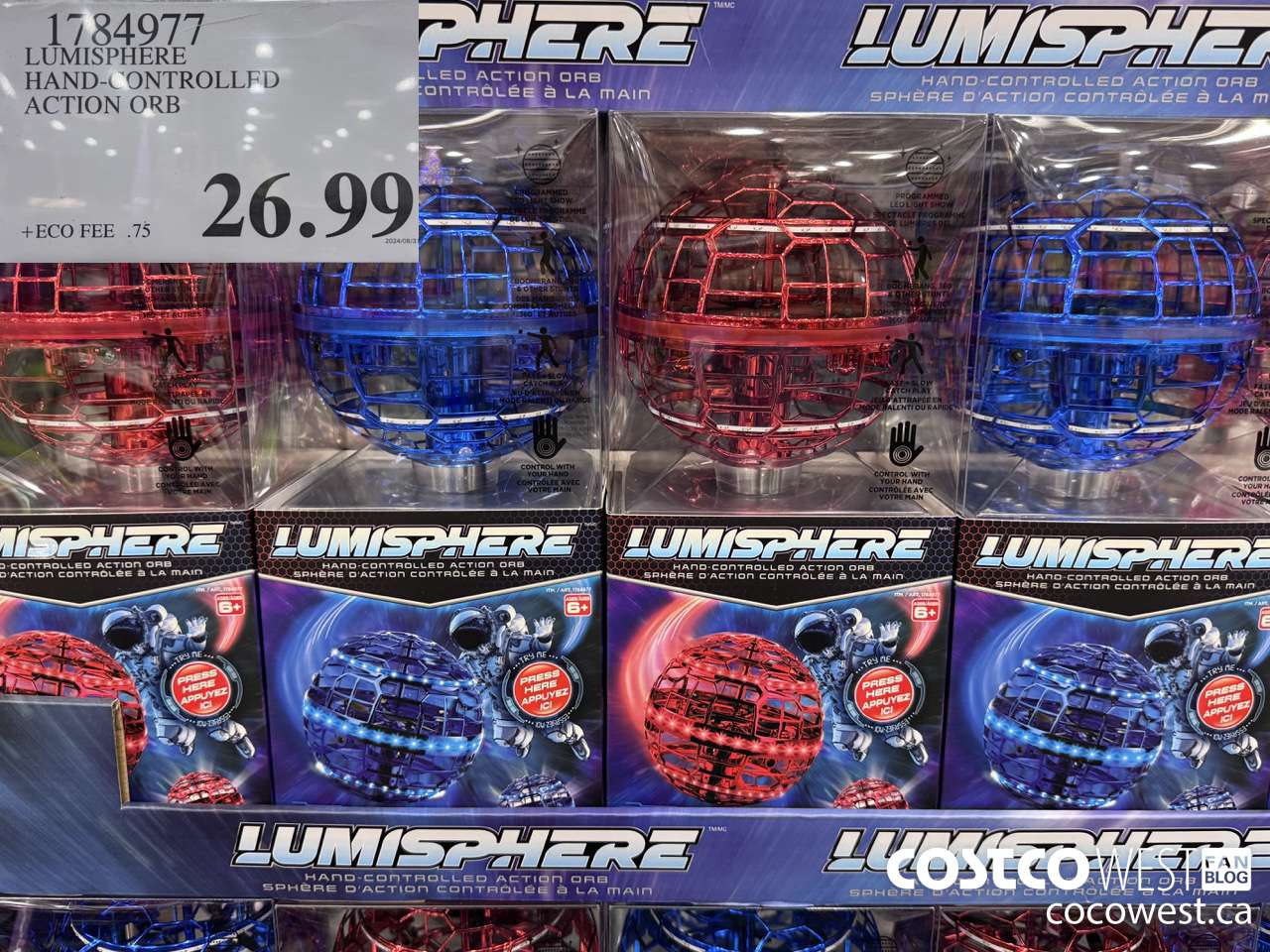 1784977 LUMISPHERE HAND-COBTROLLED ACTION ORB $26.99
