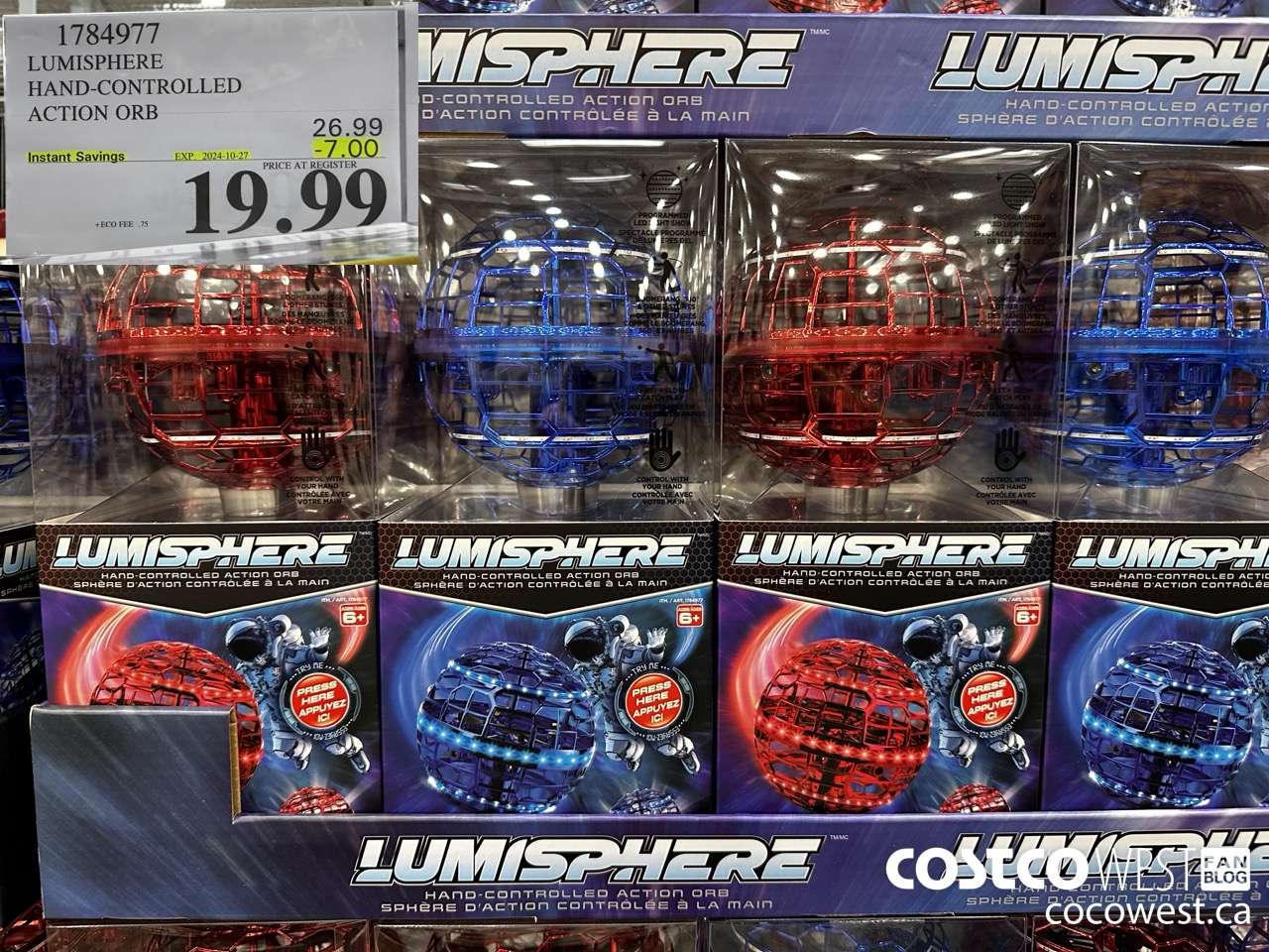 1784977 LUMISPHERE HAND-COBTROLLED ACTION ORB ($7.00 INSTANT SAVINGS EXPIRES ON 2024-10-27) $19.99