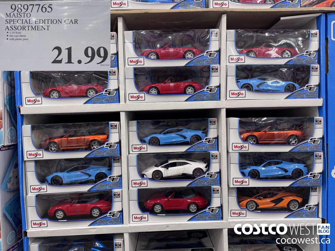 9897765 MAISTO SPECIAL EDITION CAR 1:18 SCALE $21.99