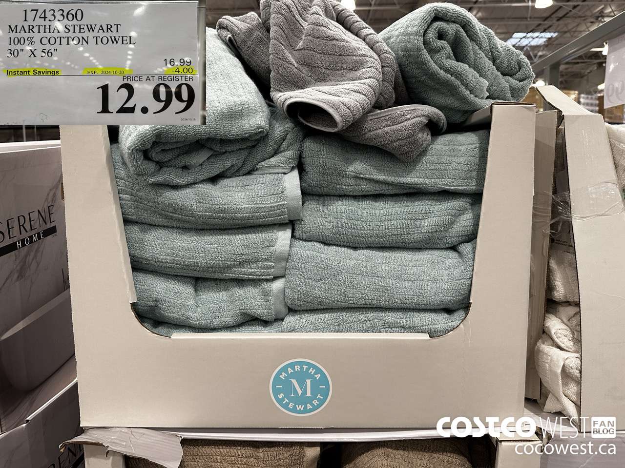 1743360 MARTHA STEWART 100% COTTON TOWEL 30