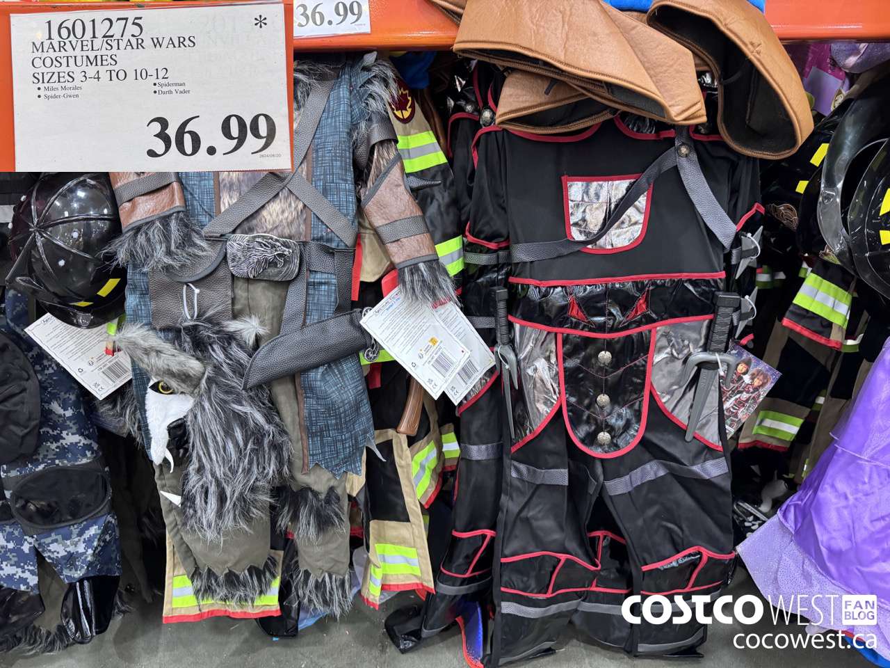 1601275 MARVEL/STAR WARS COSTUMES SIZES 3-4 TO 10-12 $36.99