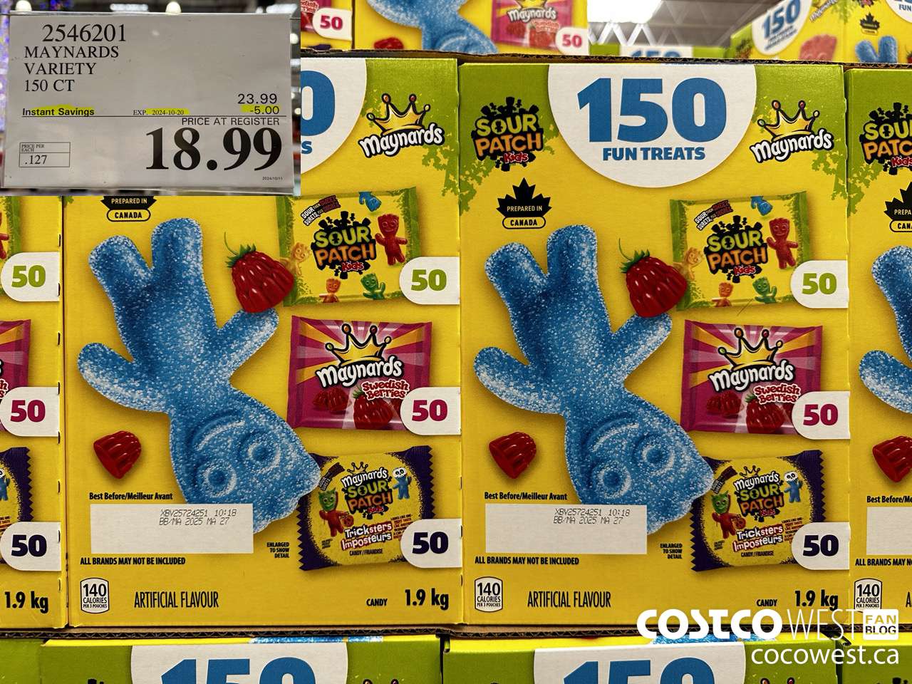 2546201 MAYNARDS VARIETY 150CT ($5.00 INSTANT SAVINGS EXPIRES ON 2024-10-20) $18.99