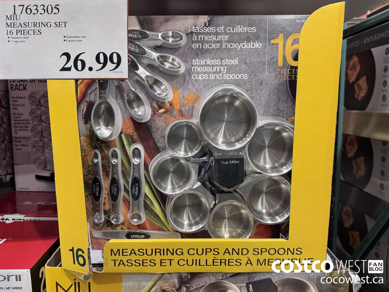 1763305 MIU MEASURING SET 16 PIECES $26.99