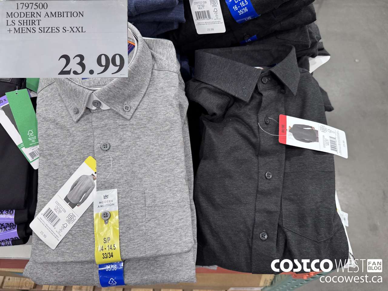 1797500 MODERN AMBITION LS SHIRT MENS SIZES S-XXL $23.99