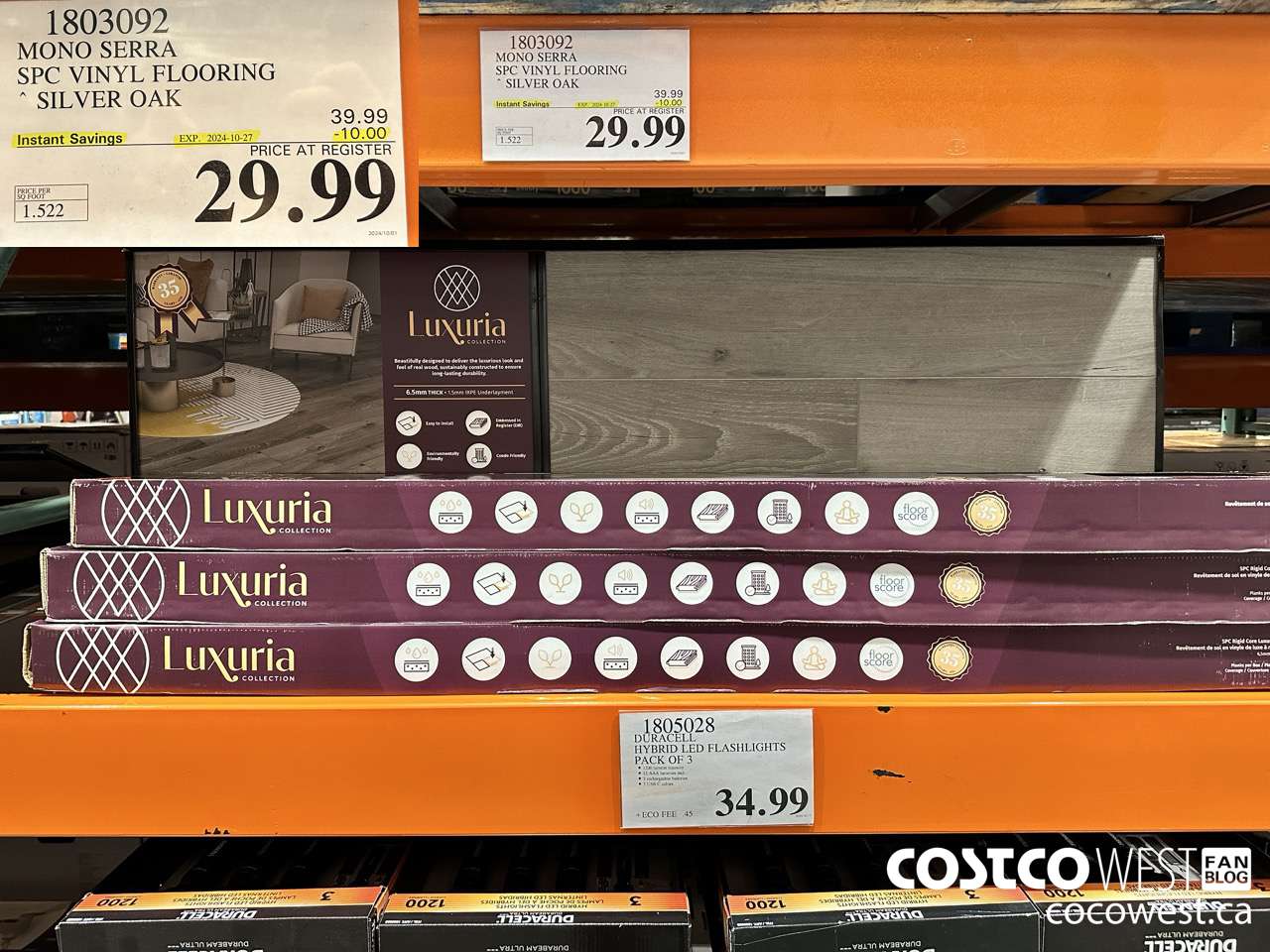 1803092 MONO SERRA SPC VINYL FLOORING SILVER OAK ($10.00 INSTANT SAVINGS EXPIRES ON 2024-10-27) $29.99