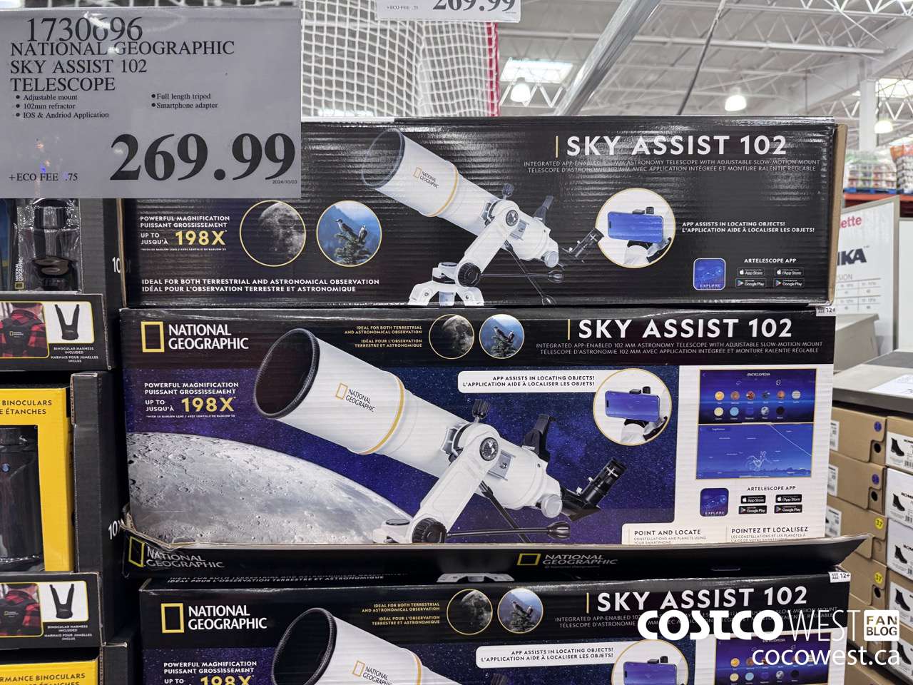 1730696 NATIONAL GEOGRAPHIC SKY ASSIST 102 TELESCOPE $269.99