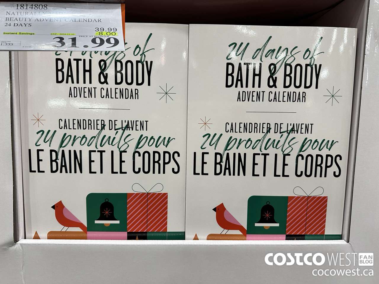 1814808 NATURALLY VAIN BEAUTY ADVENT CALENDAR 24 DAYS ($8.00 INSTANT SAVINGS EXPIRES ON 2024-11-10) $31.99