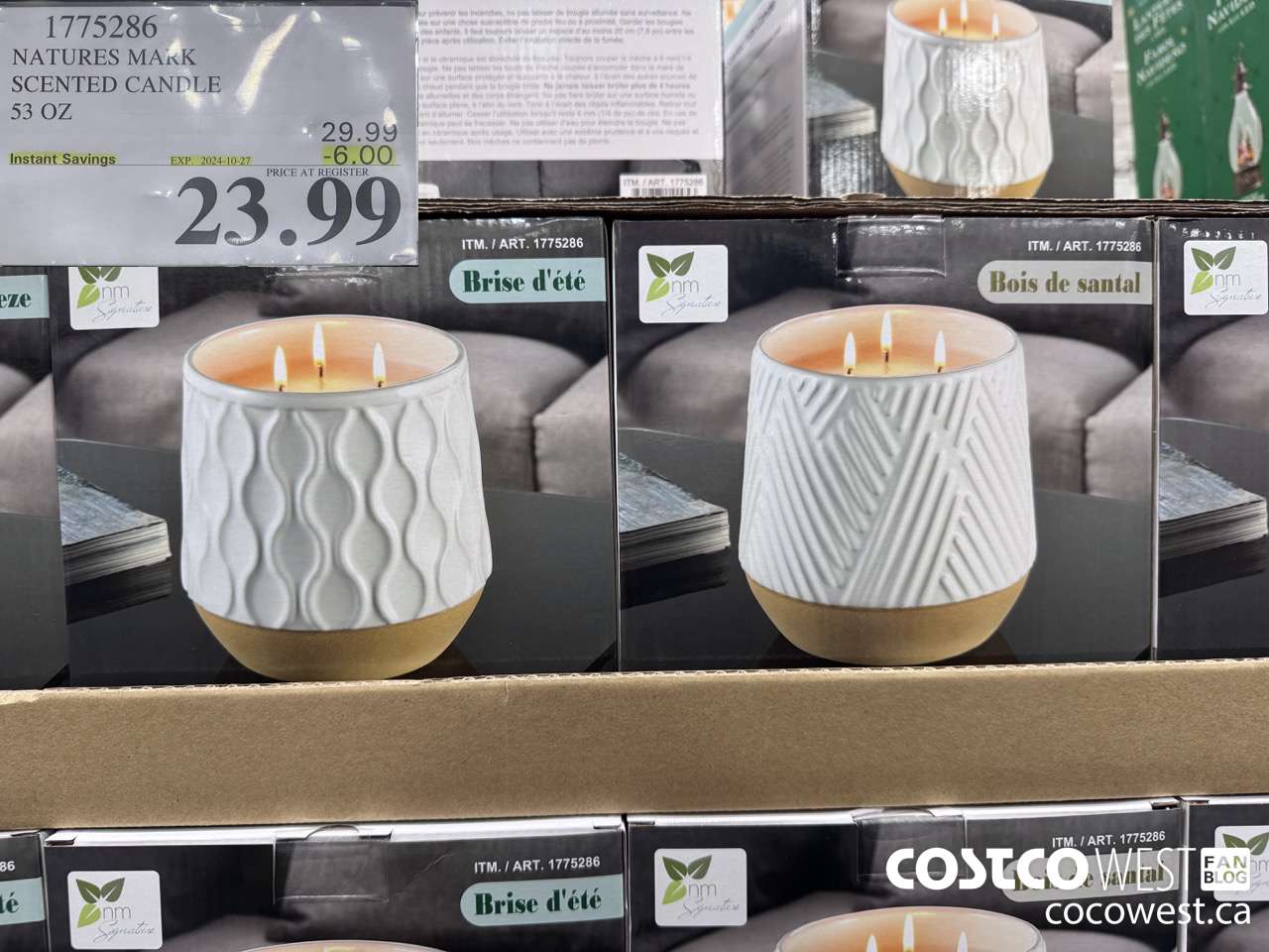 1775286 NATURE'S MARK SCENTED CANDLE 53 OZ ($6.00 INSTANT SAVINGS EXPIRES ON 2024-10-27) $23.99