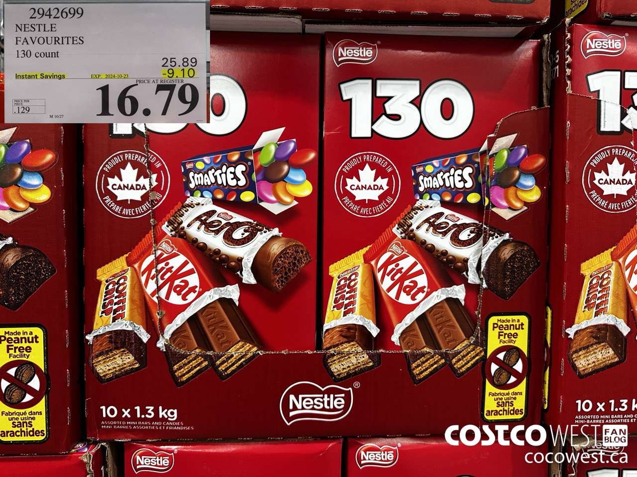 2942699 NESTLE FAVOURITES 130 COUNT ($9.10 INSTANT SAVINGS EXPIRES ON 2024-10-23) $16.79