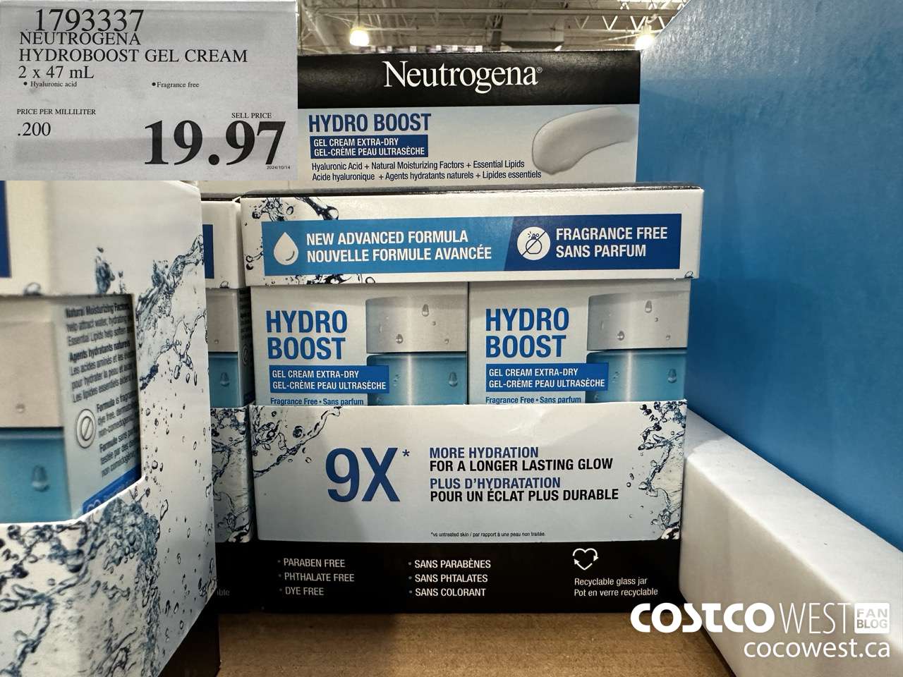 1793337 NEUTROGENA HYDROBOOST GEL CREAM 2 X 50 ML $19.97