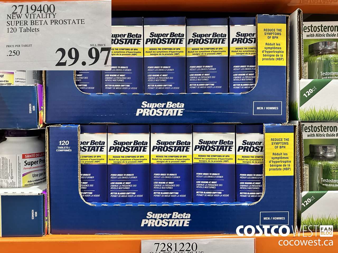 2719400 NEW VITALITY SUPER BETA PROSTATE 120 TABLETS $29.97