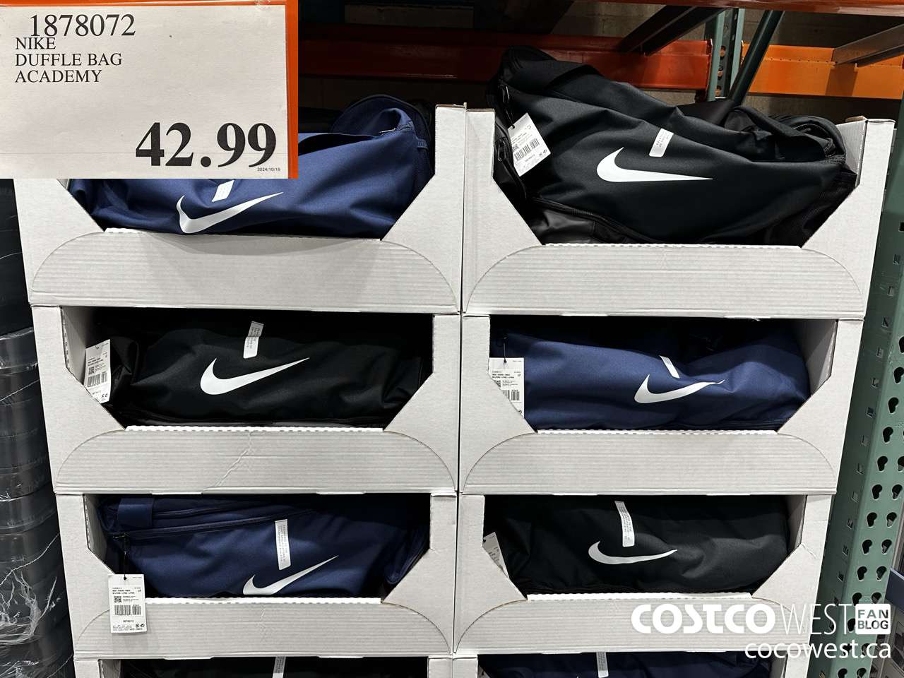 1878072 NIKE DUFFLE BAG ACADEMY $42.99