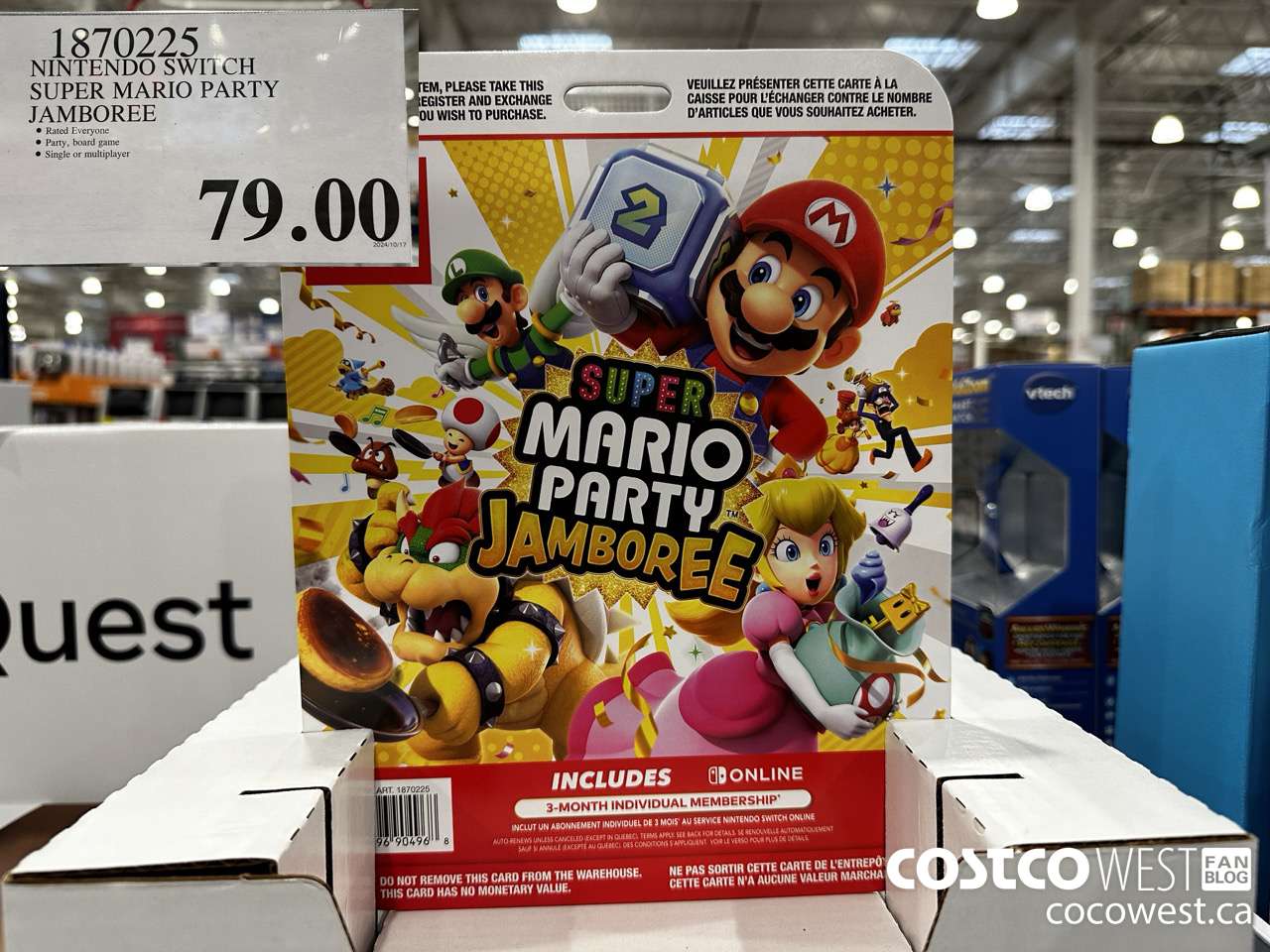 1870225 NINTENDO SWITCH SUPER MARIO PARTY JAMBOREE $79.00