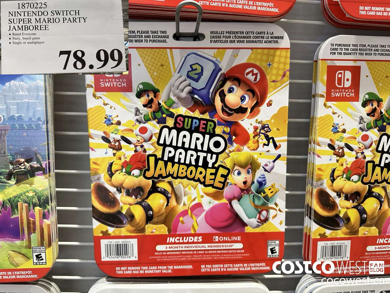 1870225 NINTENDO SWITCH SUPER MARIO PARTY JAMBOREE $78.99