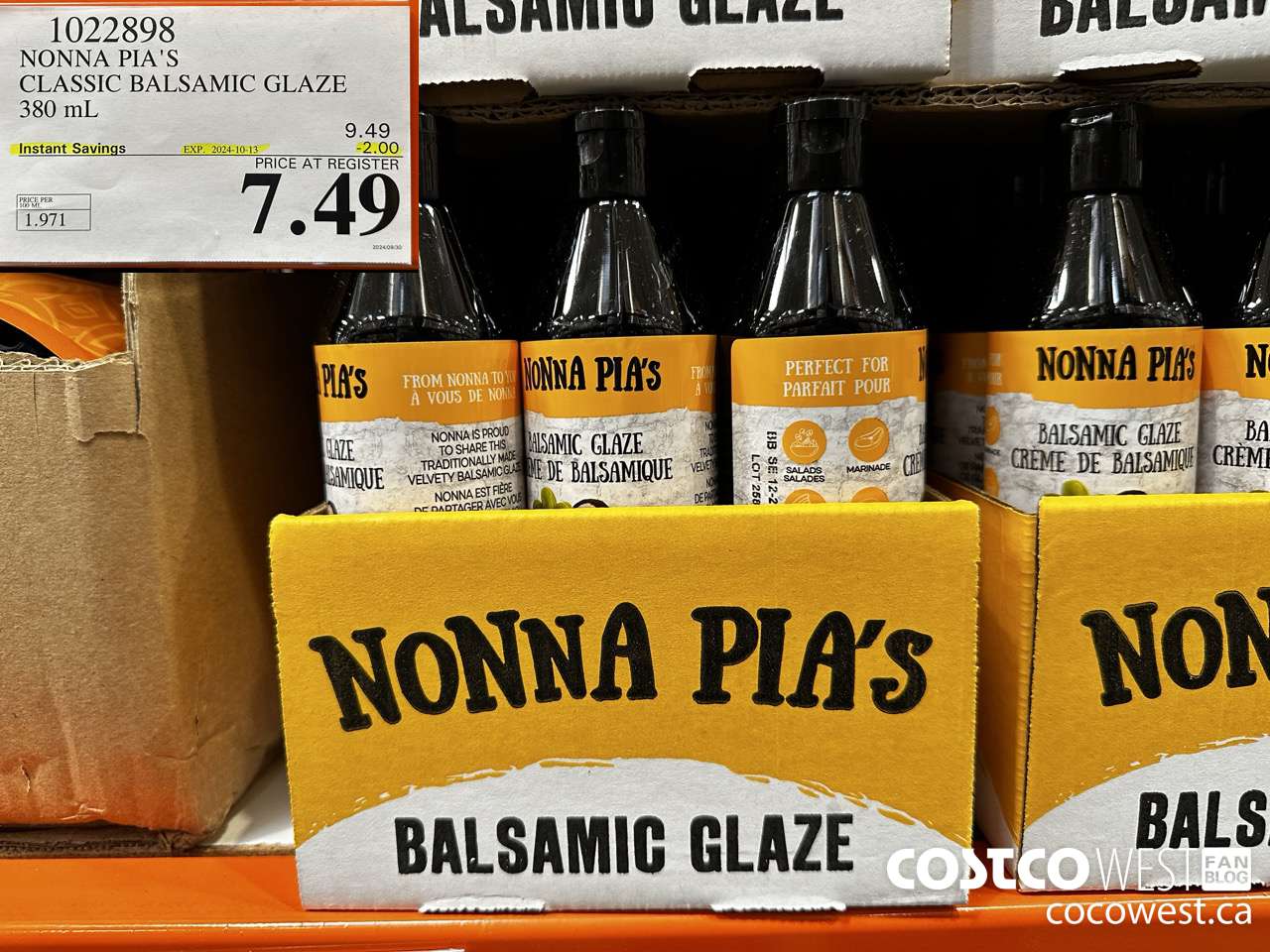 1022898 NONNA PIA'S GOURMET BALSAMIC REDUCTION 380 ML ($2.00 INSTANT SAVINGS EXPIRES ON 2024-10-13) $7.49