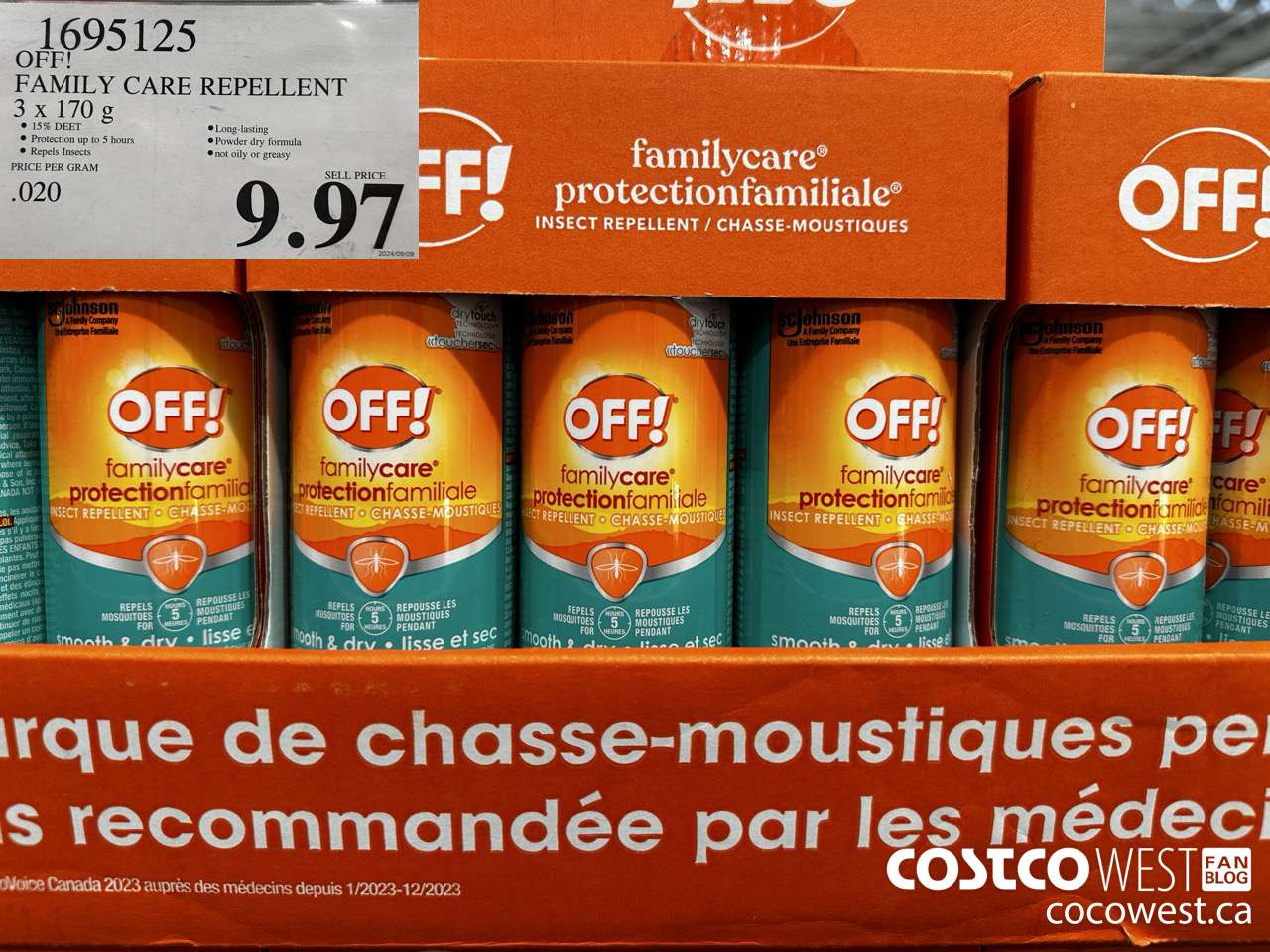 1695125 OFF! FAMILY CARE REPELLENT 3 PACK 3x 170mL $9.97