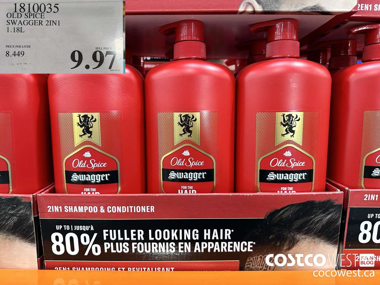 1810035 OLD SPICE SWAGGER 2IN1 1.1L $9.97