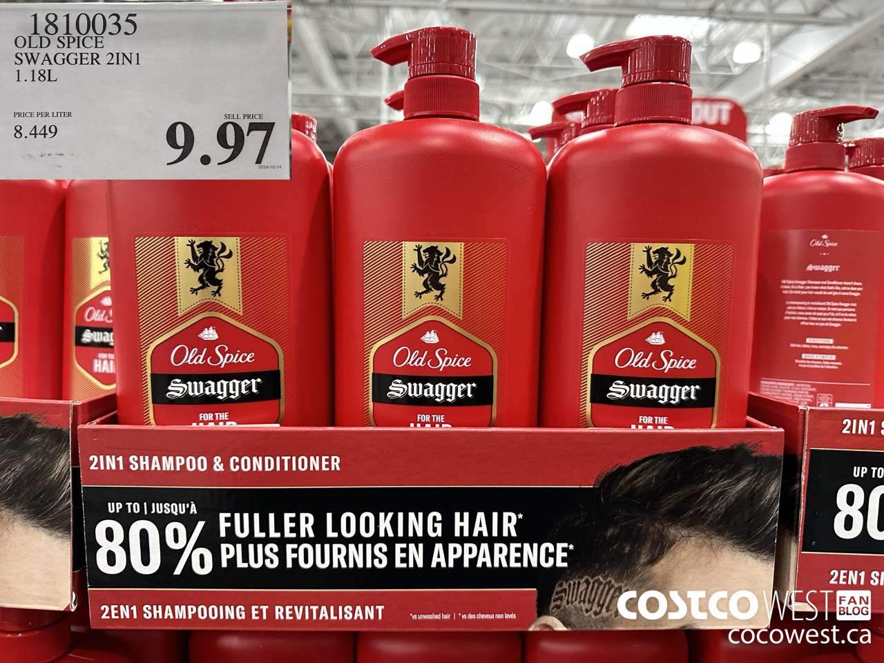 1810035 OLD SPICE SWAGGER 2IN1 1.1L $9.97