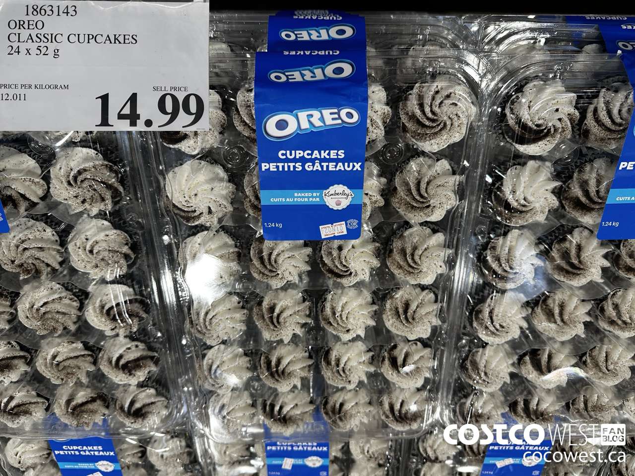 1863143 OREO CLASSIC CUPCAKES 24 X 52G $14.99