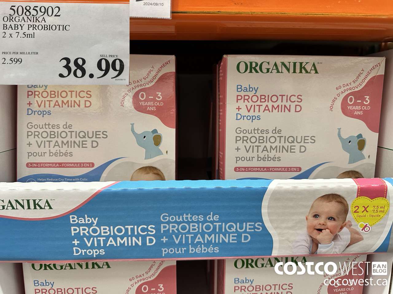 5085902 ORGANIKA BABY PROBIOTIC 2 X 7.5ML $38.99