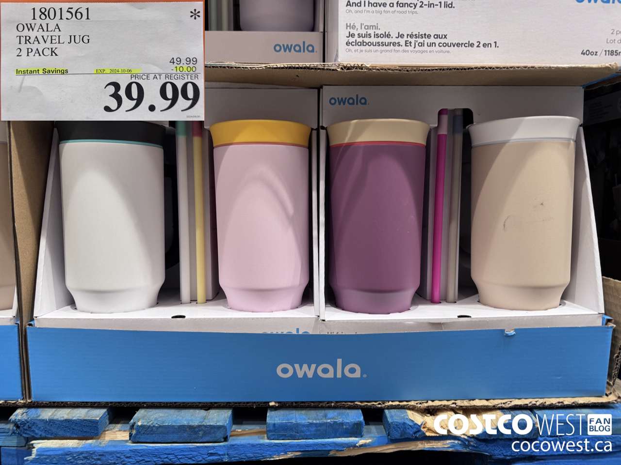 1801561 OWALA TRAVEL JUG 2 PACK ($10.00 INSTANT SAVINGS EXPIRES ON 2024-10-06) $39.99