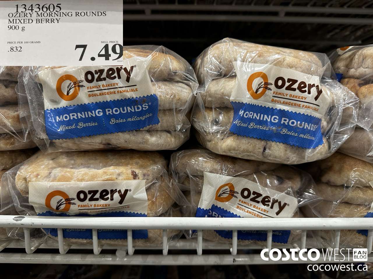 1343605 OZERY MORNING ROUNDS MIXED BERRY 900G $7.49