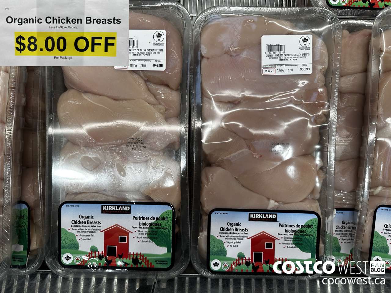 47798 Organic Chicken Breasts ($8.00 INSTANT SAVINGS)