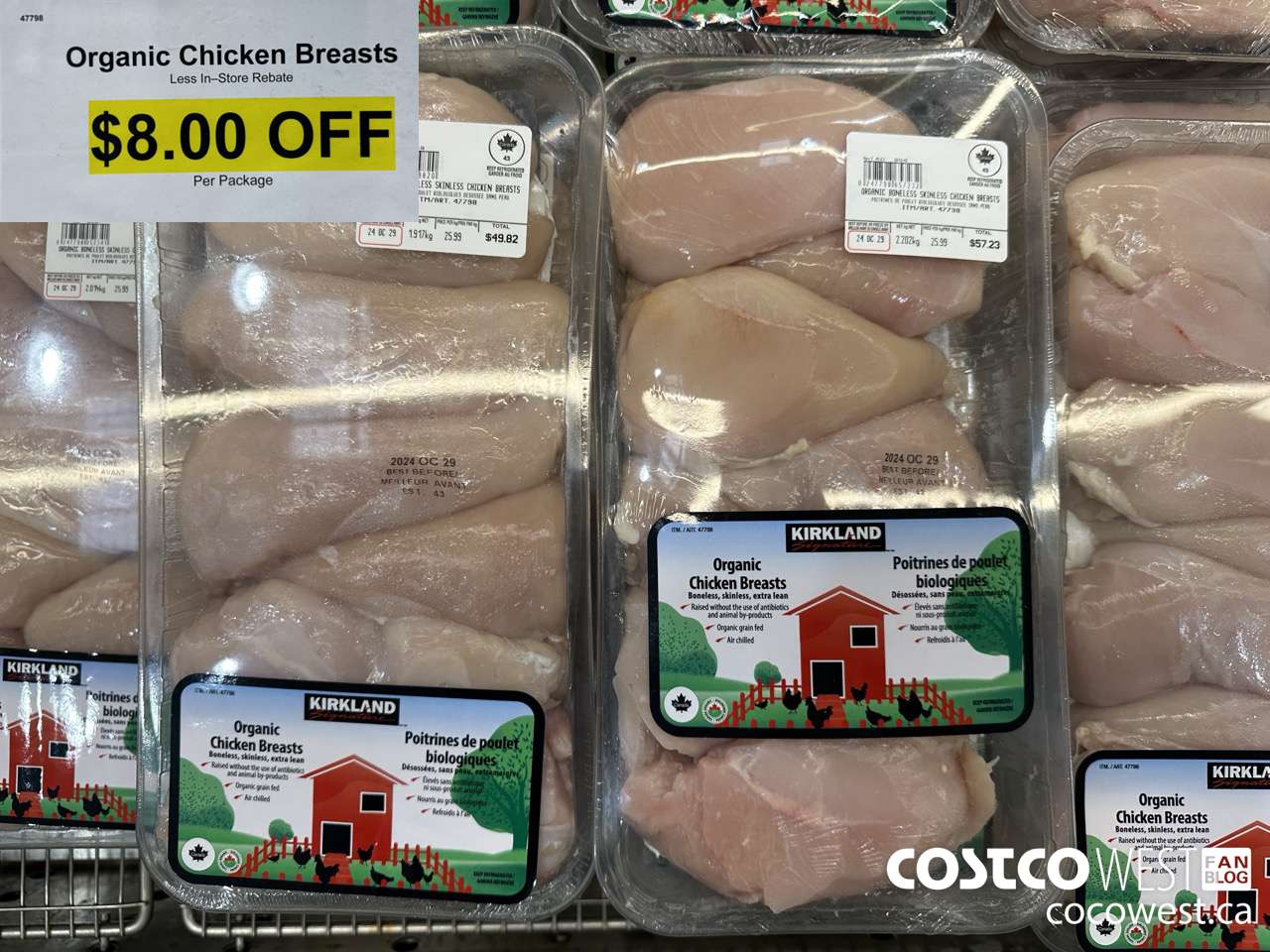 47798 Organic Chicken Breasts ($8.00 INSTANT SAVINGS)