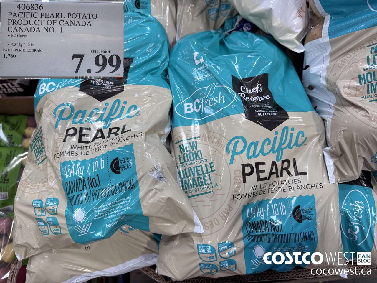 406836 PACIFIC PEARL POTATO PRODUCT OF CANADA CANADA NO. 1 $7.99