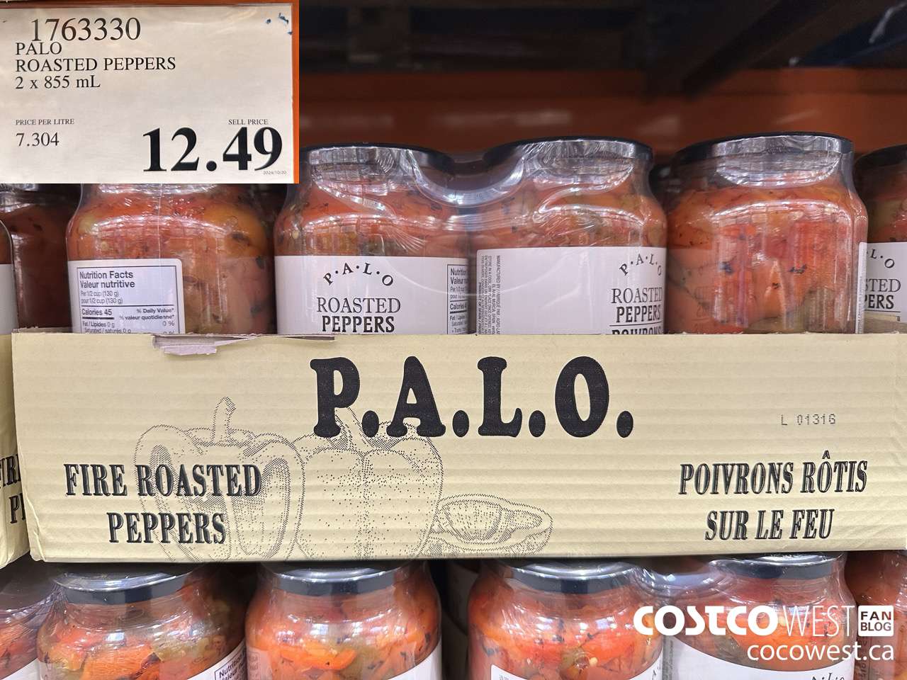 1763330 PALO ROASTED PEPPERS 2 X 855ML $12.49