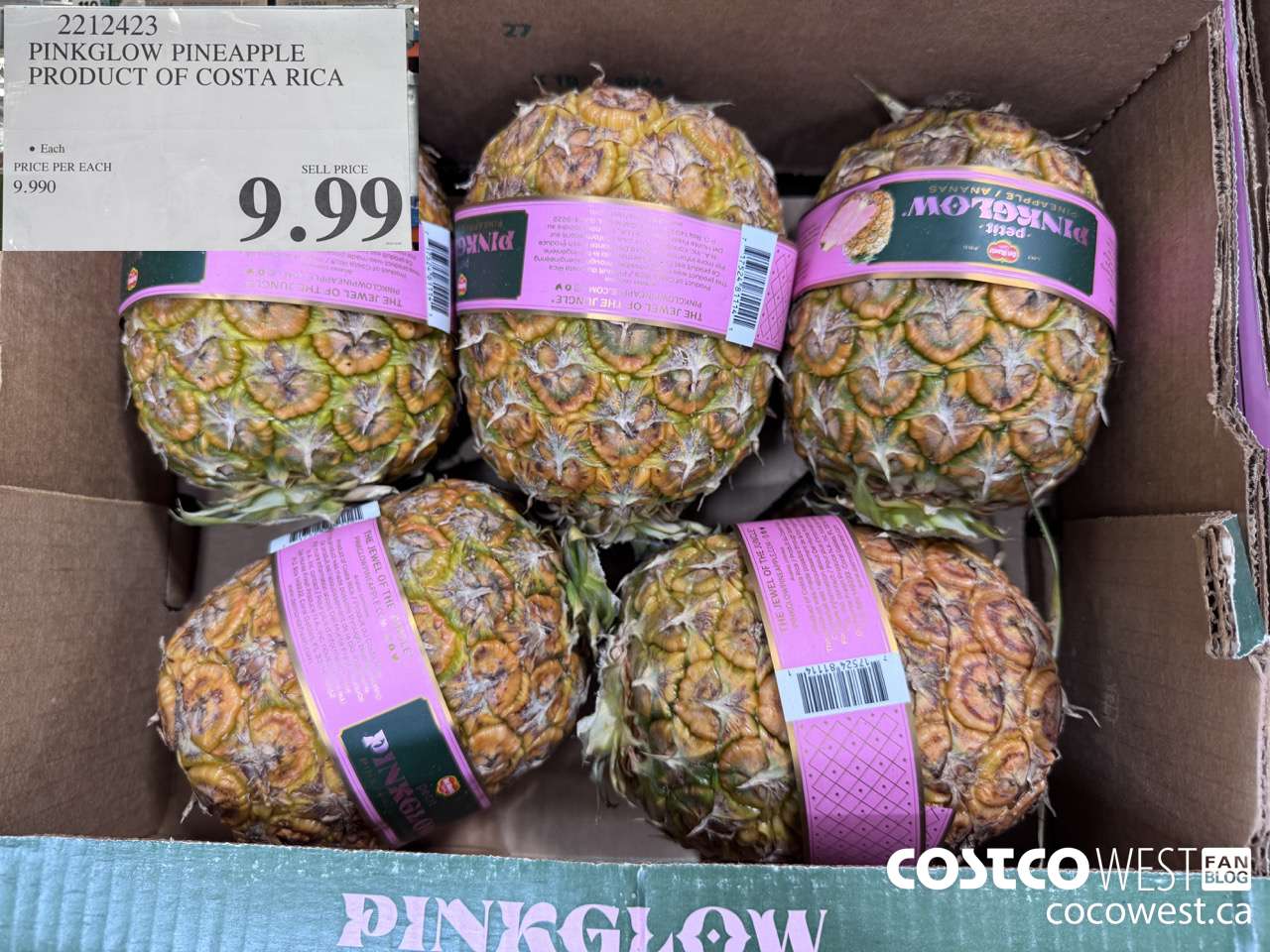 2212423 PINKGLOW PINEAPPLE PRODUCT OF COSTA RICA  $9.99