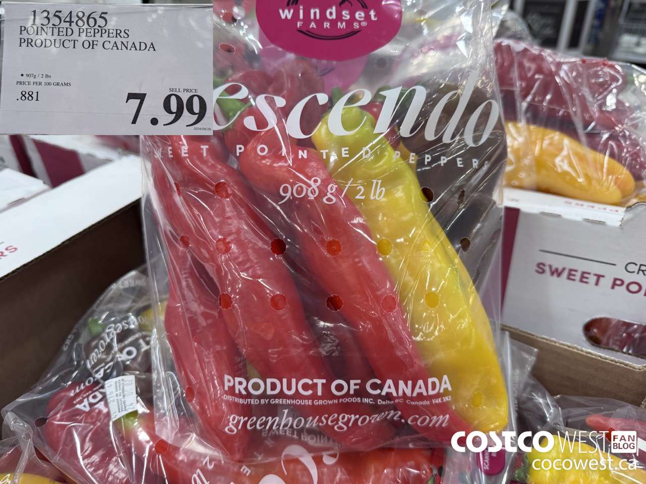 1354865 POINTED PEPPERS PRODUCT OF CANADA $7.99