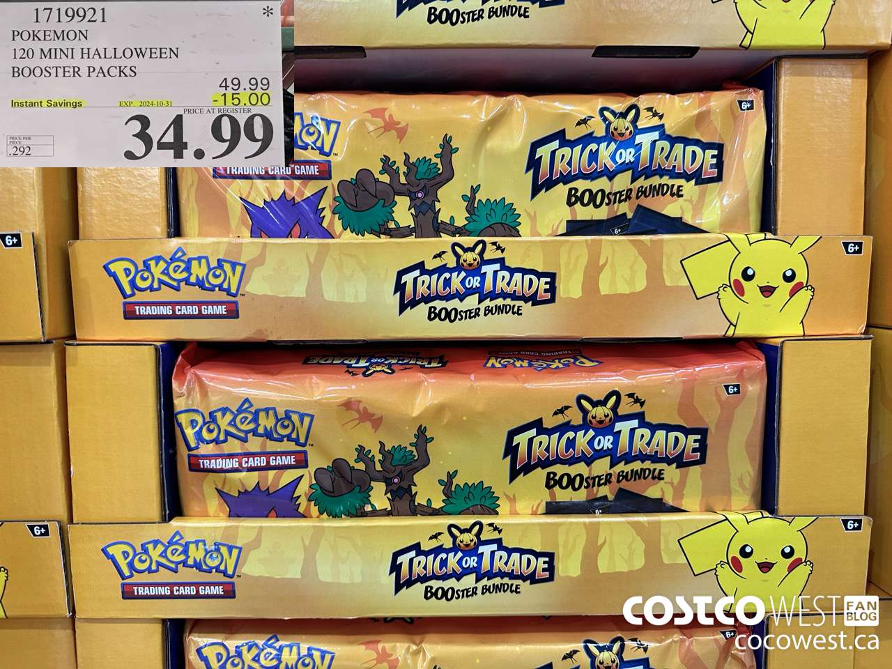 1719921 POKEMON 120 MINI HALLOWEEN BOOSTER PACKS ($15.00 INSTANT SAVINGS EXPIRES ON 2024-10-31) $34.99