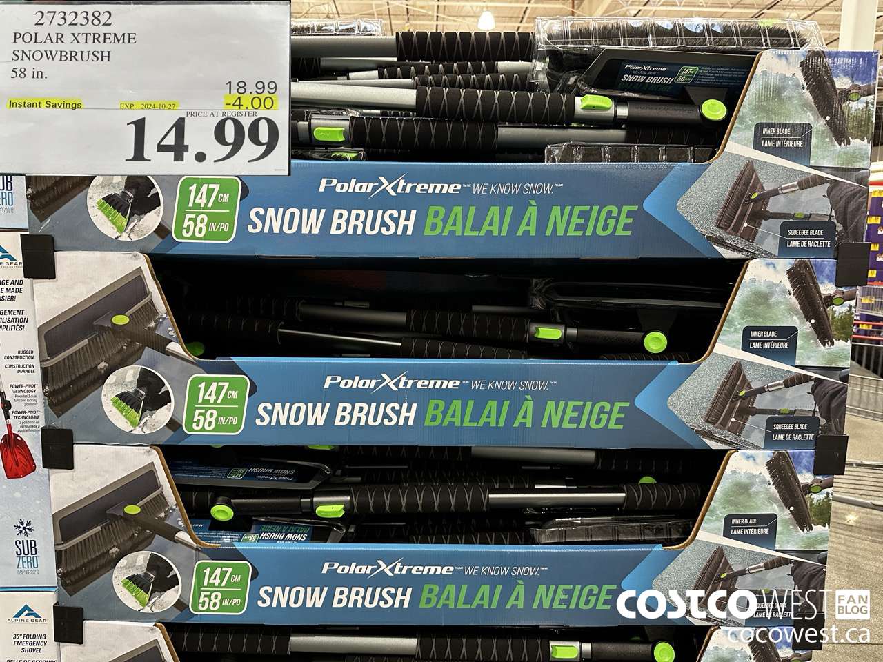 2732382 POLAR XTREME SNOWBRUSH 58IN ($4.00 INSTANT SAVINGS EXPIRES ON 2024-10-27) $14.99