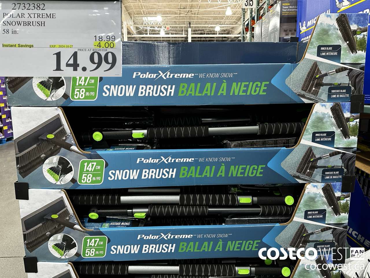 2732382 POLAR XTREME SNOWBRUSH 58IN ($4.00 INSTANT SAVINGS EXPIRES ON 2024-10-27) $14.99