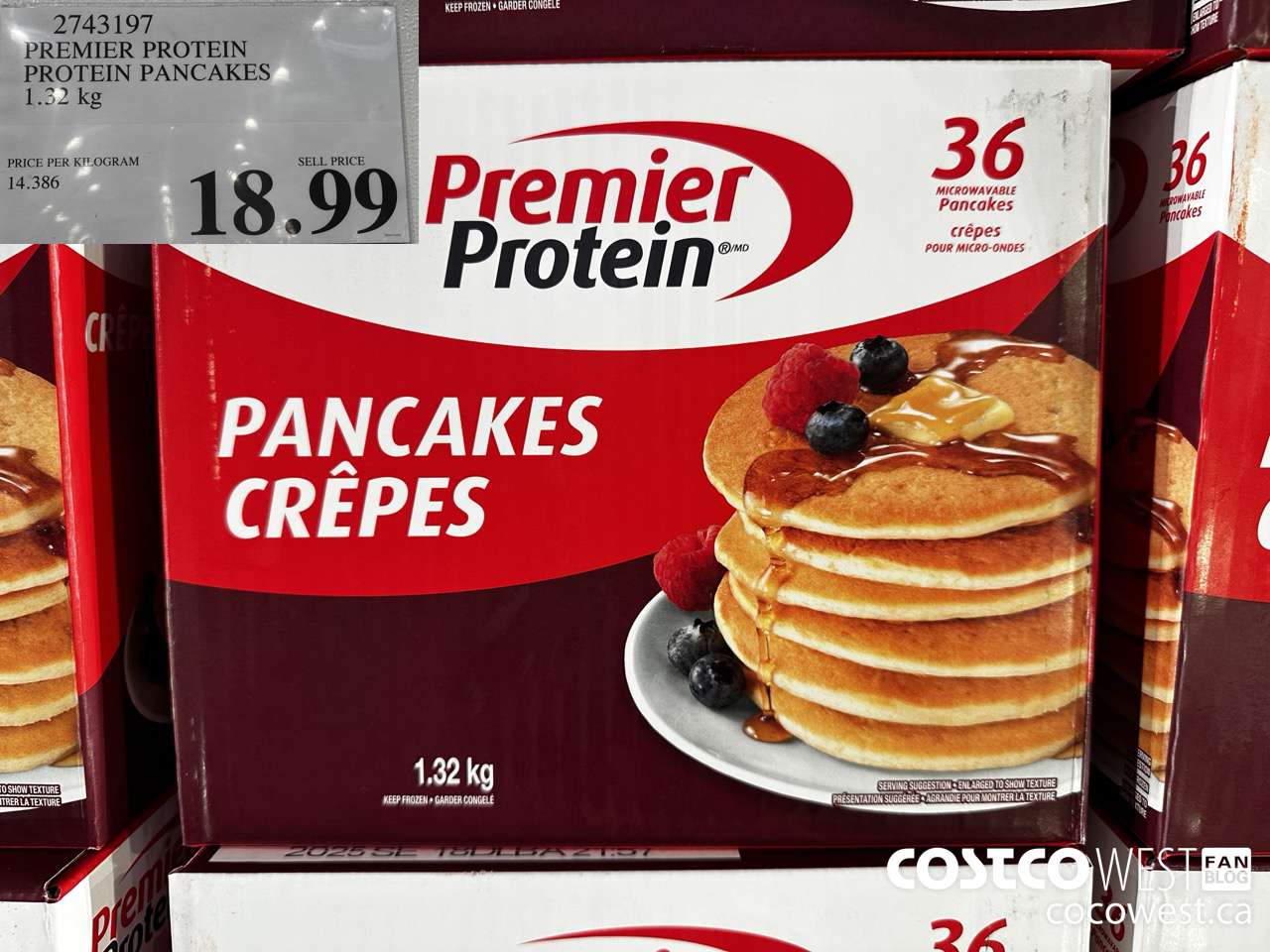 2743197 PREMIER PROTEIN PROTEIN PANCAKES 1.32KG $18.99