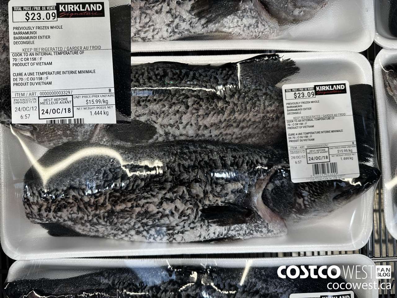 33297 PREVIOUSLY FROZEN WHOLE BARRAMUNDI $15.99