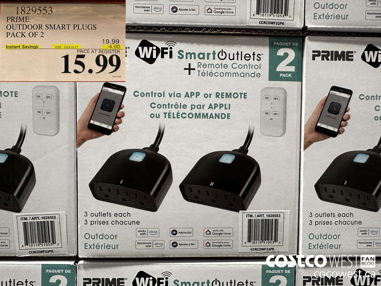 1829553 PRIME OUTDOOR SMART PLUGS PACK OF 2 ($4.00 INSTANT SAVINGS EXPIRES ON 2024-10-27) $15.99