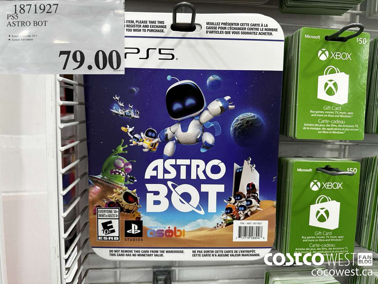 1871927 PS5 ASTRO BOT $79.00