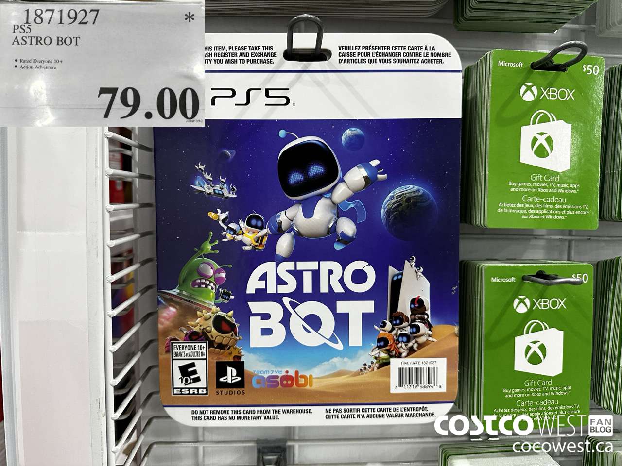 1871927 PS5 ASTRO BOT $79.00