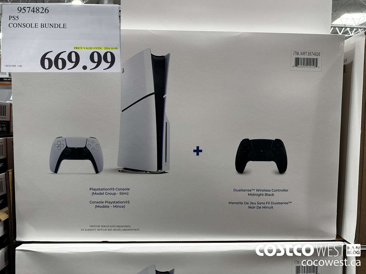9574826 PS5 CONSOLE BUNDLE (EXPIRES ON 2024-10-09) $669.99