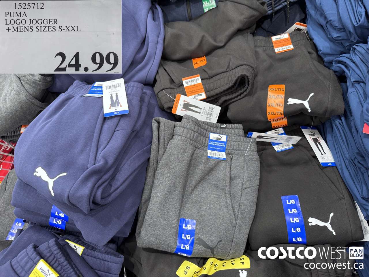 1525712 PUMA LOGO JOGGER MENS SIZES S-XXL $24.99