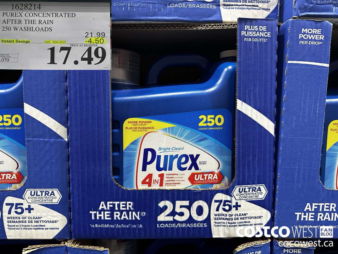 1628214 PUREX CONCENTRATED AFTER THE RAIN 250 WASHLOADS ($4.50 INSTANT SAVINGS EXPIRES ON 2024-10-27) $17.49