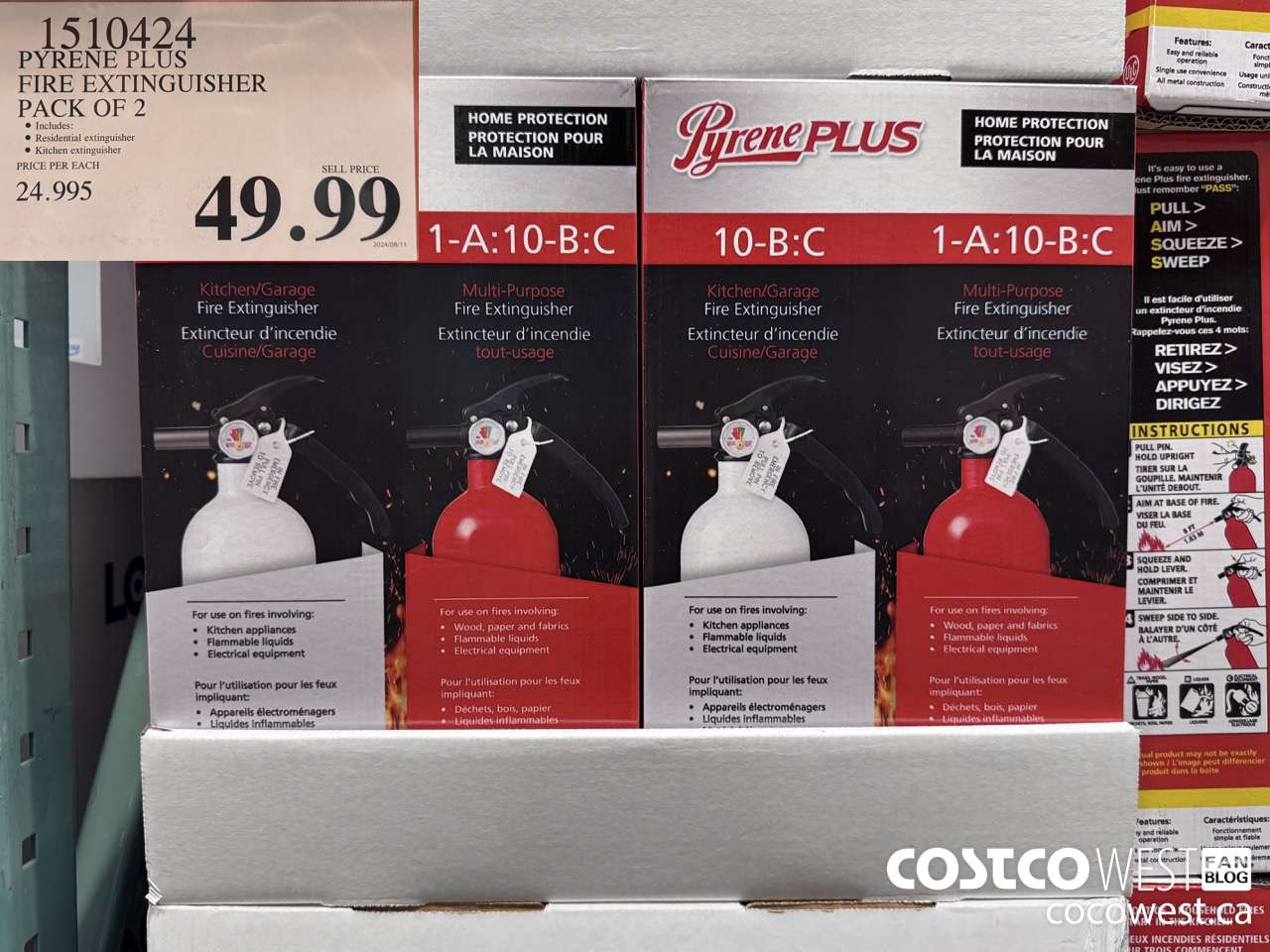 1510424 PYRENE PLUS FIRE EXTINGUISHER PACK OF 2 $49.99